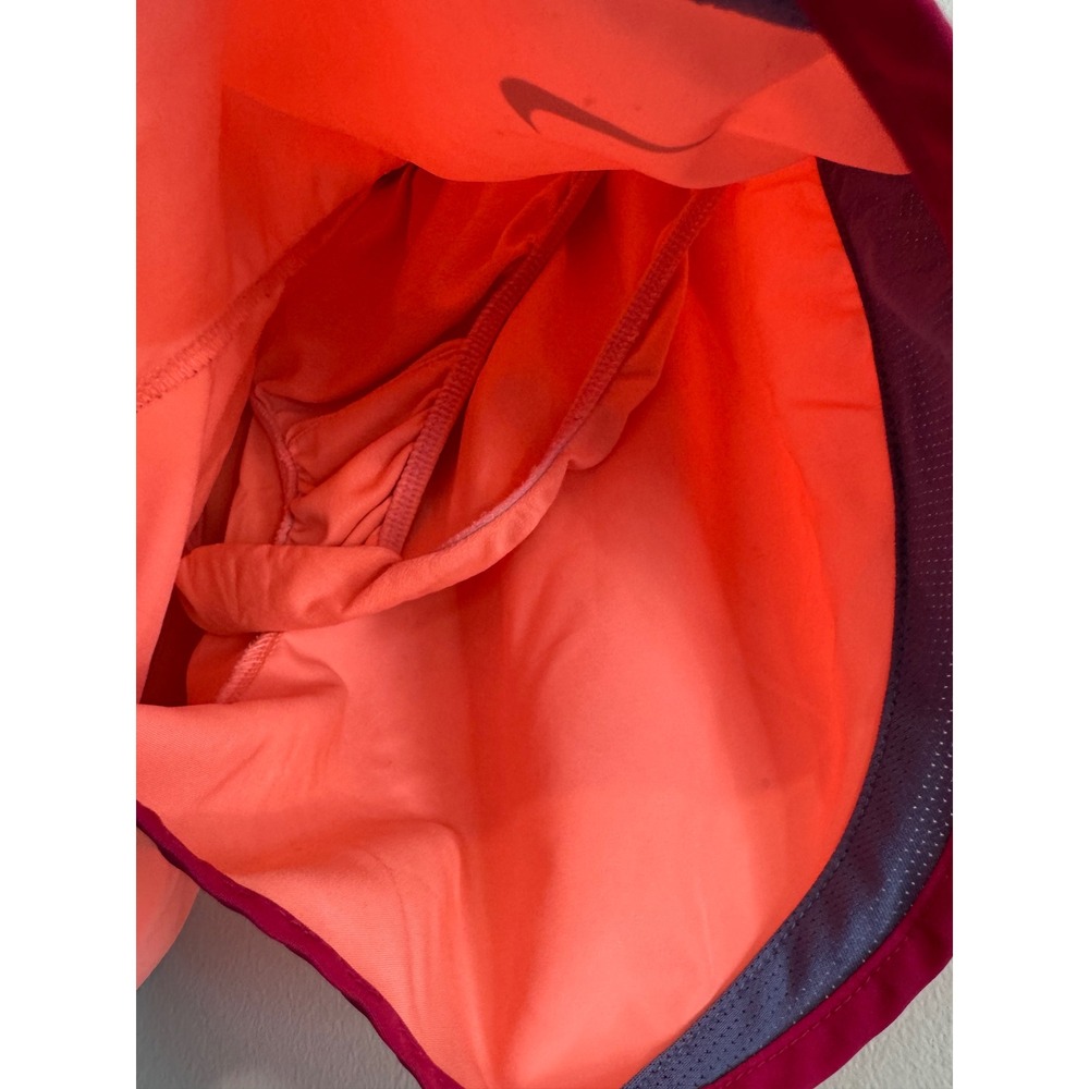Nike‎ Dri-FIT Tempo Shorts Womens Small neon Mesh Running Activewear - Picture 4 of 5